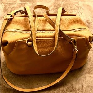 Foley + Corinna mustard handbags